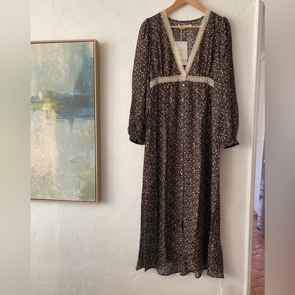 NWT Christy Dawn Kyra Silk Dress Medium